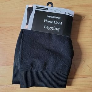 NEW Full length black leggings, M/L